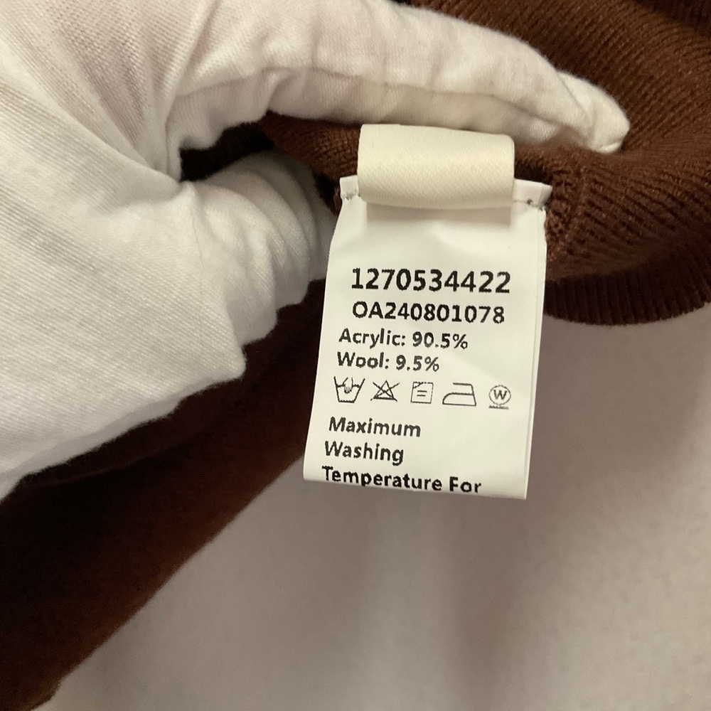 Commense Chocolate Brown Slim Turtleneck Sweater - Picture 8 of 9